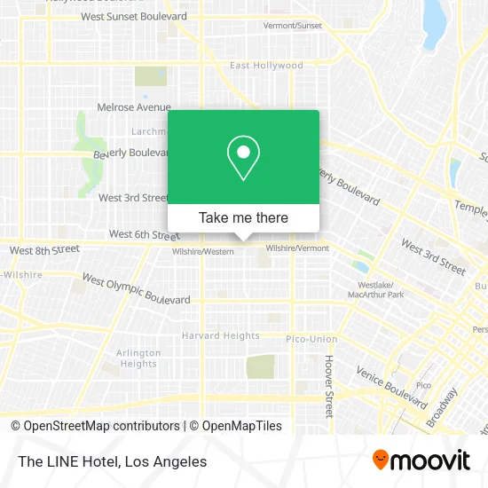 Mapa de The LINE Hotel
