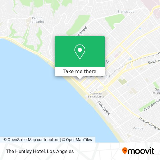 The Huntley Hotel map