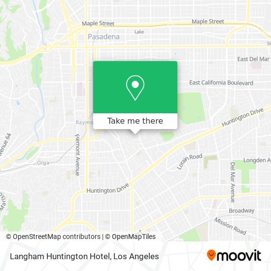 Langham Huntington Hotel map
