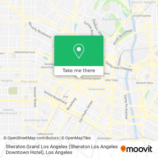 Mapa de Sheraton Grand Los Angeles (Sheraton Los Angeles Downtown Hotel)