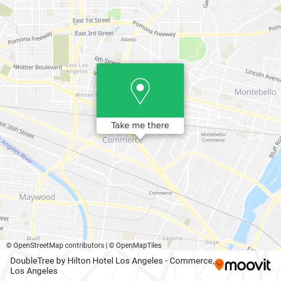 Mapa de DoubleTree by Hilton Hotel Los Angeles - Commerce