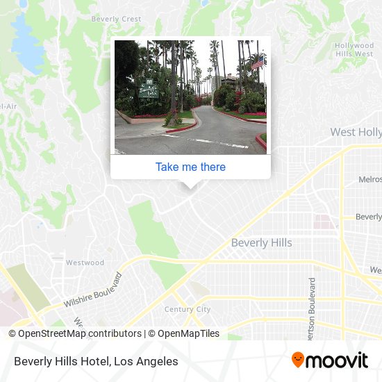 Beverly Hills Hotel map