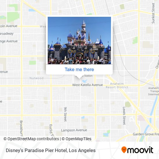 Disney's Paradise Pier Hotel map