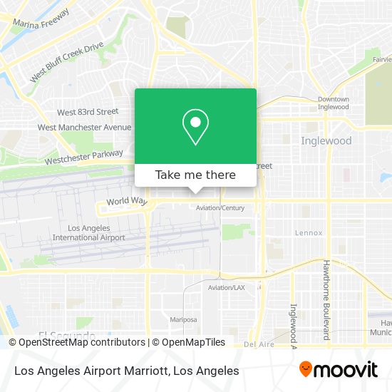 Los Angeles Airport Marriott map