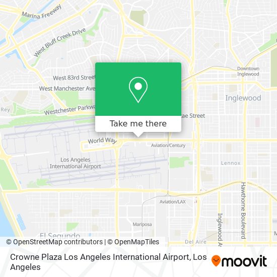 Mapa de Crowne Plaza Los Angeles International Airport
