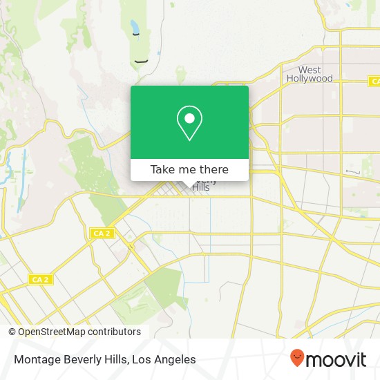 Mapa de Montage Beverly Hills
