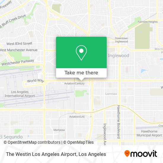 The Westin Los Angeles Airport map