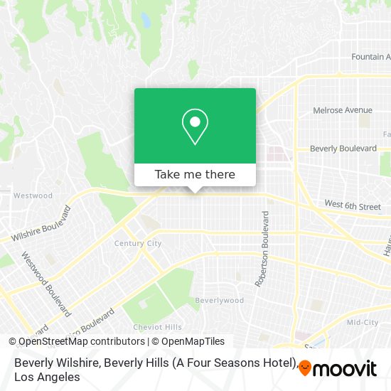 Mapa de Beverly Wilshire, Beverly Hills (A Four Seasons Hotel)