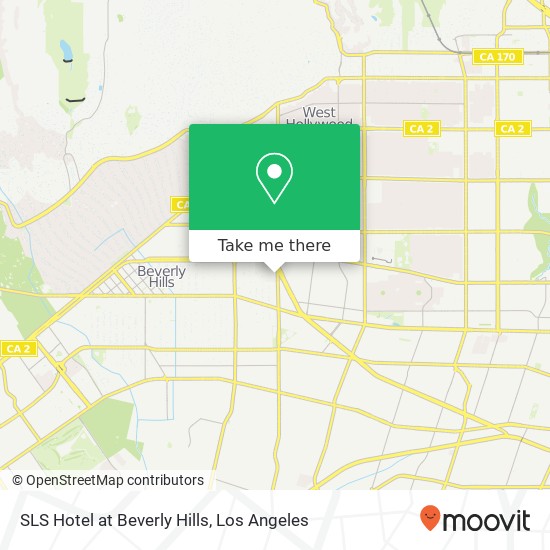 Mapa de SLS Hotel at Beverly Hills