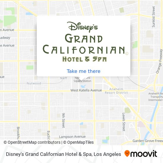 Disney's Grand Californian Hotel & Spa map
