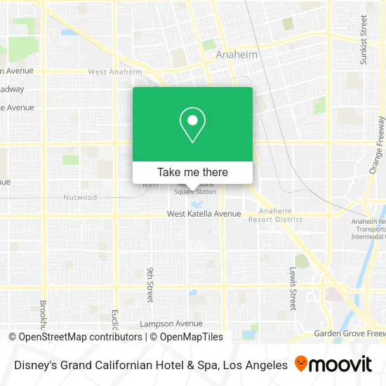 Disney's Grand Californian Hotel & Spa map
