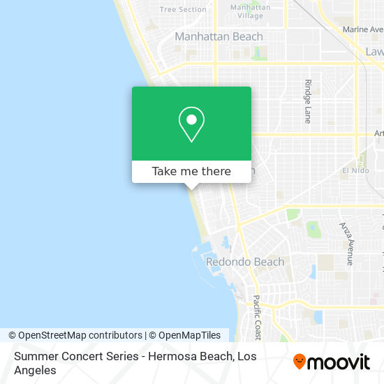 Summer Concert Series - Hermosa Beach map