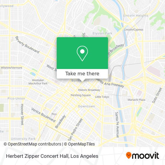 Mapa de Herbert Zipper Concert Hall