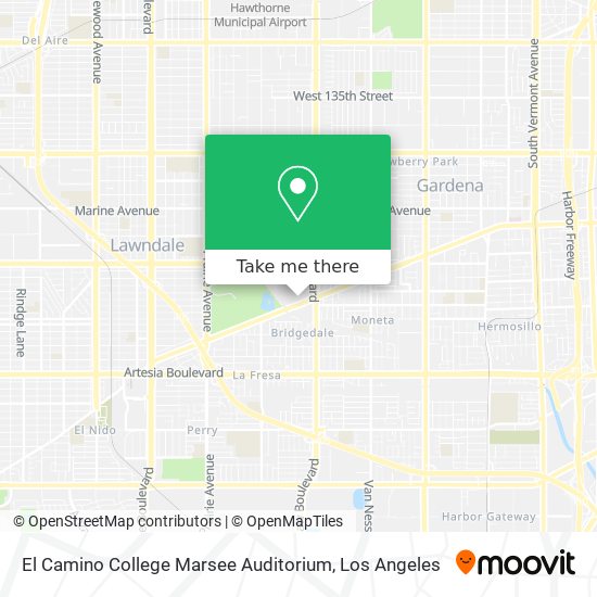 El Camino College Marsee Auditorium map