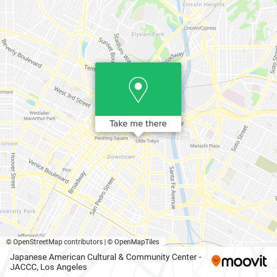 Japanese American Cultural & Community Center - JACCC map