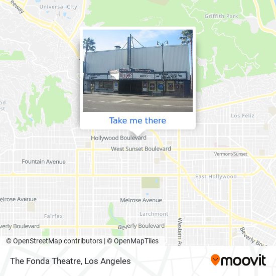 The Fonda Theatre map