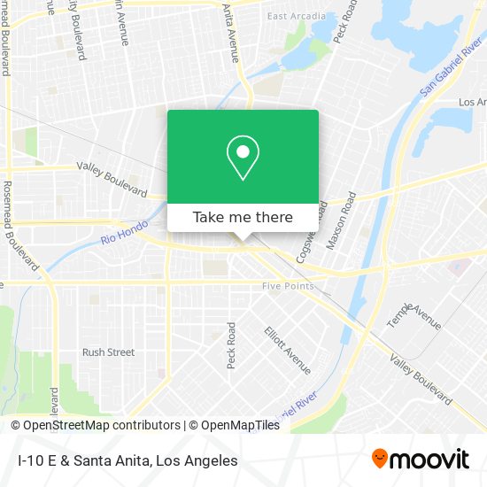 Mapa de I-10 E & Santa Anita