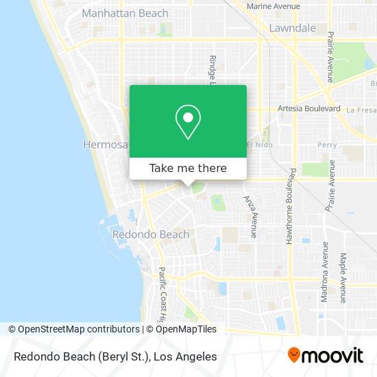 Mapa de Redondo Beach (Beryl St.)