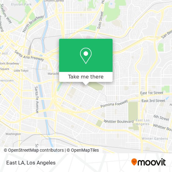 East LA map