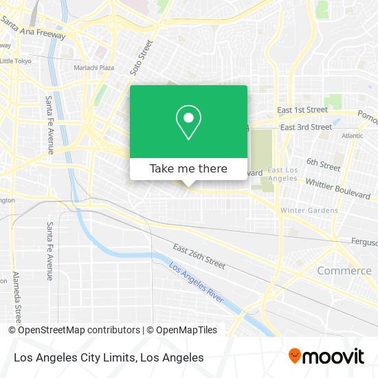 Mapa de Los Angeles City Limits