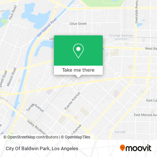 Mapa de City Of Baldwin Park