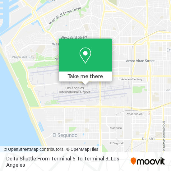 Delta Shuttle From Terminal 5 To Terminal 3 map