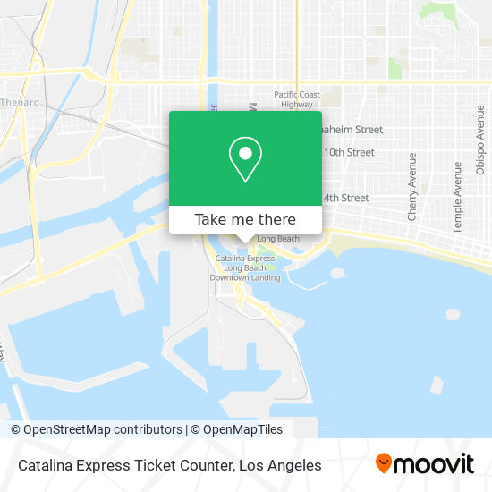 Mapa de Catalina Express Ticket Counter