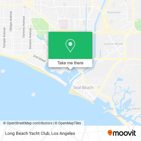 Long Beach Yacht Club map