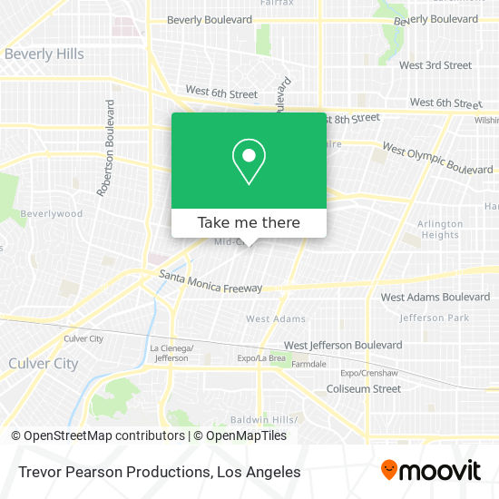 Trevor Pearson Productions map