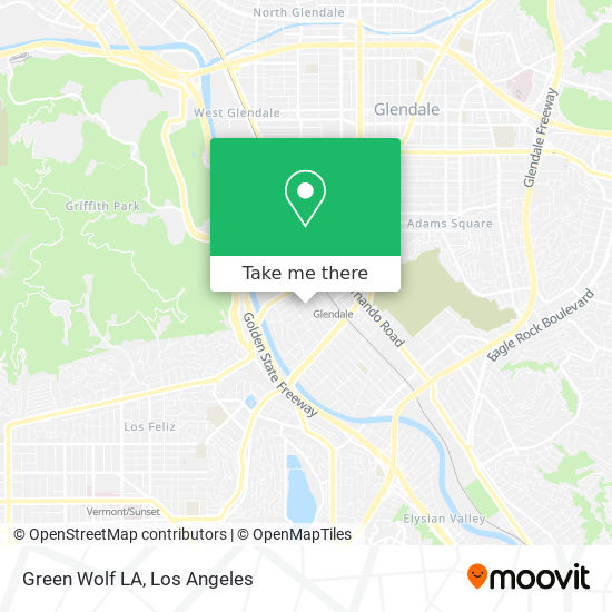 Green Wolf LA map