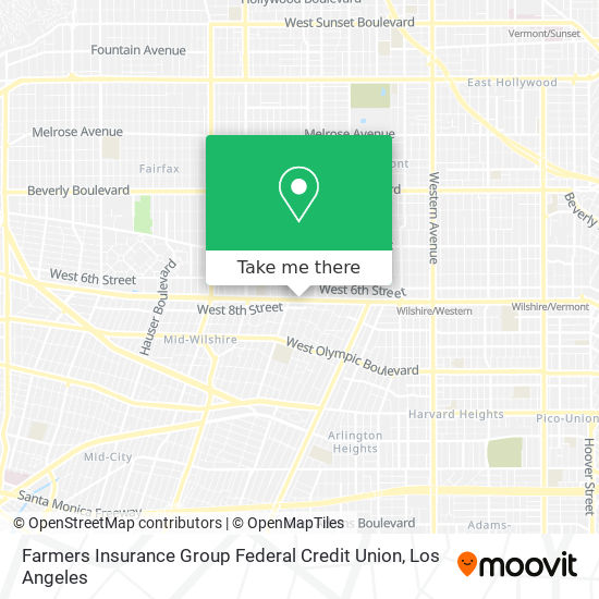 Mapa de Farmers Insurance Group Federal Credit Union