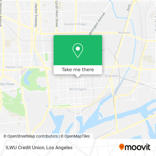 ILWU Credit Union map