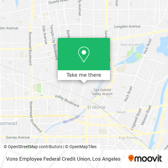 Vons Employee Federal Credit Union map