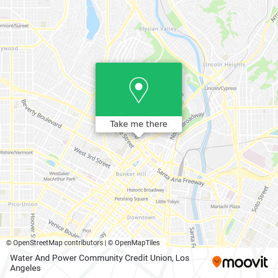 Water And Power Community Credit Union map