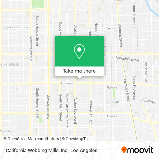 California Webbing Mills, Inc. map