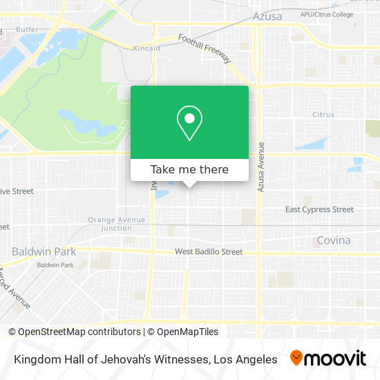 Mapa de Kingdom Hall of Jehovah's Witnesses