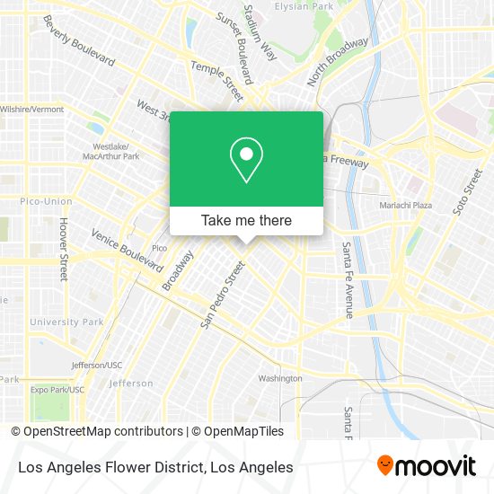 Los Angeles Flower District map