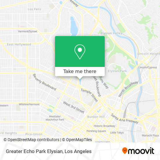 Mapa de Greater Echo Park Elysian