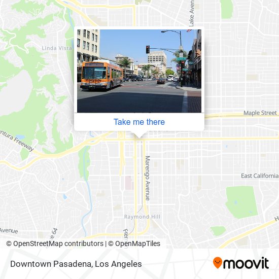 Downtown Pasadena map