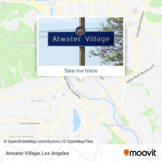 Atwater Village map