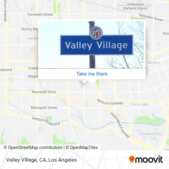 Valley Village, CA map