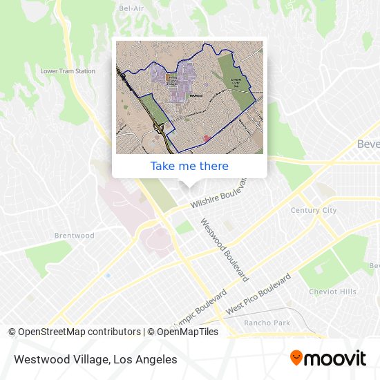 Westwood Village map