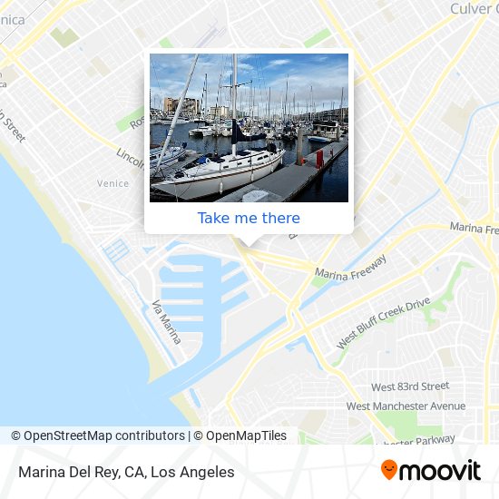 Marina Del Rey, CA map