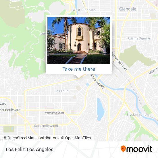 Los Feliz map