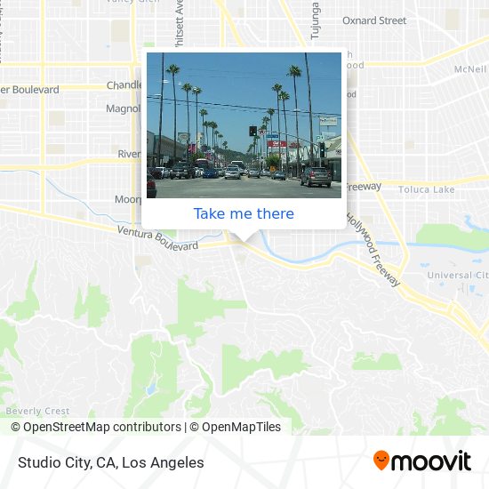 Studio City, CA map