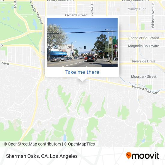Sherman Oaks, CA map