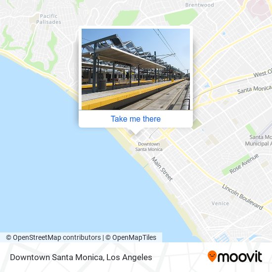 Downtown Santa Monica map