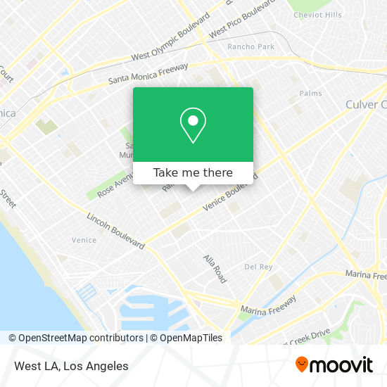 West LA map