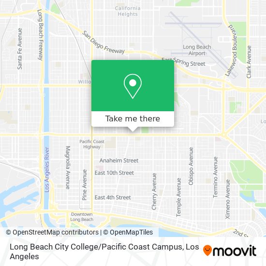 Mapa de Long Beach City College / Pacific Coast Campus