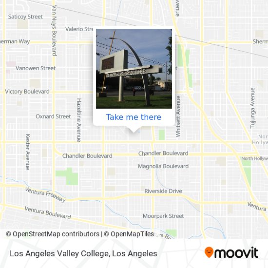 Los Angeles Valley College map